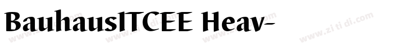 BauhausITCEE Heav字体转换